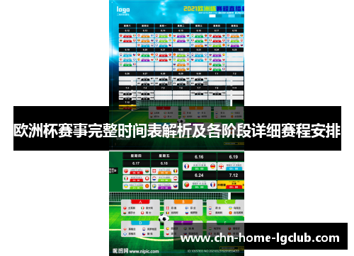 欧洲杯赛事完整时间表解析及各阶段详细赛程安排