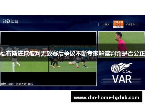 福布斯进球被判无效赛后争议不断专家解读判罚是否公正